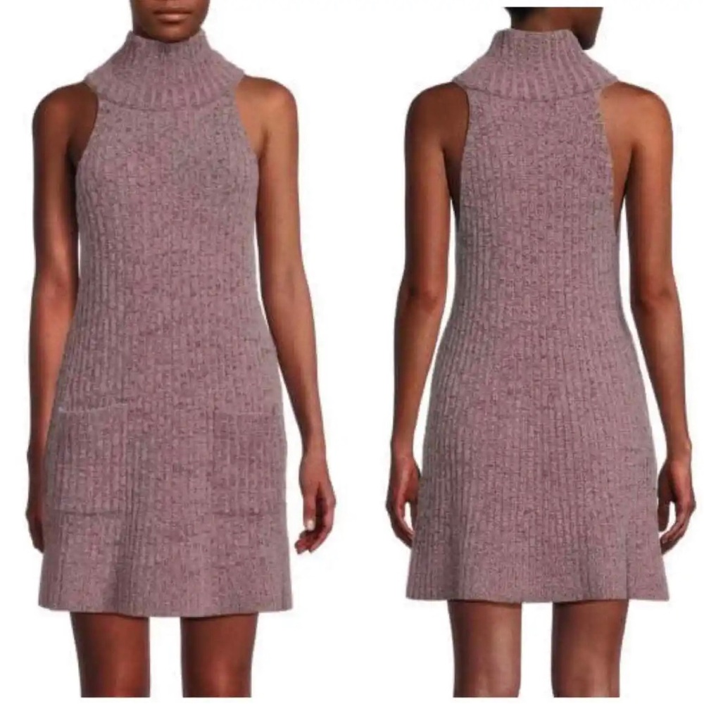 Free People Claude Mini Dress Brandy Wine Combo Women's Size Large